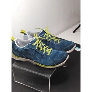 LL Bean Womens Size 10 Suede Sneakers Teal & Green Lace Up Casual